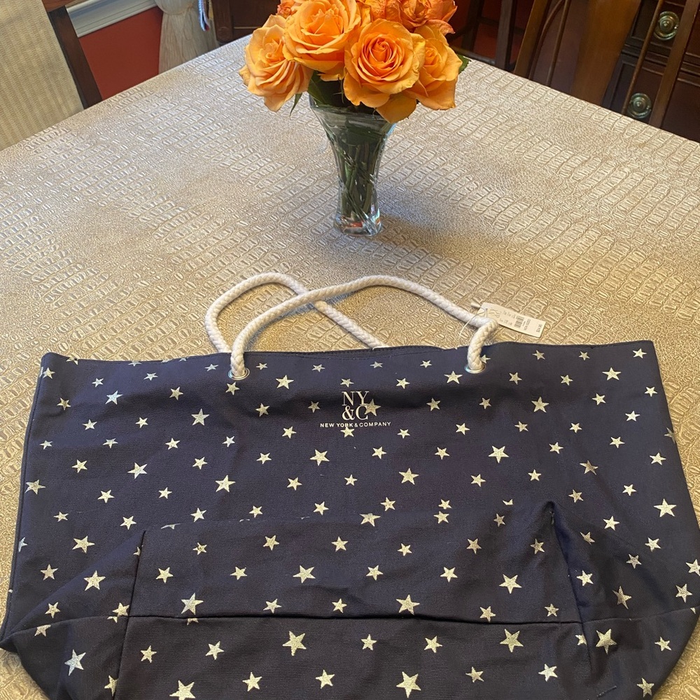 New York & Company Tote Bag/Beach Bag NWT